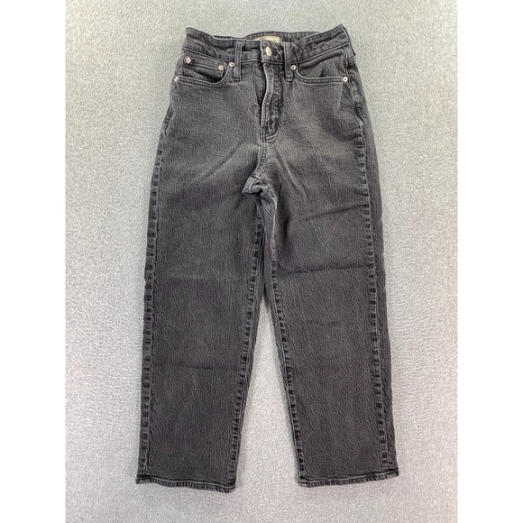 Madewell Denim - Madewell Women Jeans Sz 26P Black‎ The Curvy Perfect Vintage Wide Leg High Rise